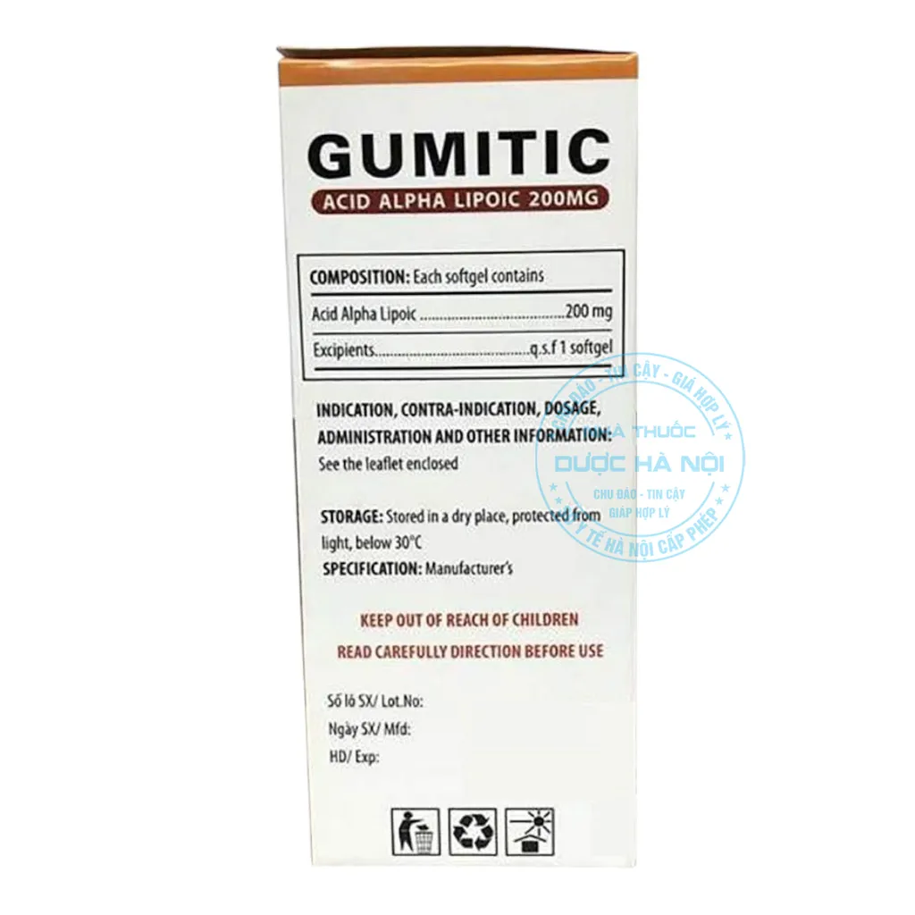 Thuốc Gumitic 200mg