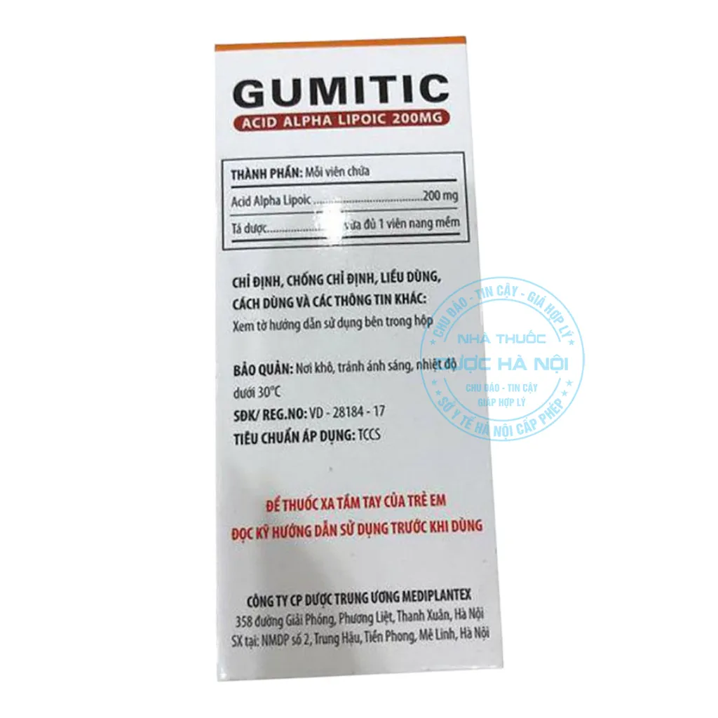 Thuốc Gumitic 200mg