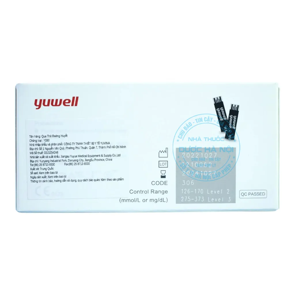Que thử đường huyết Yuwell