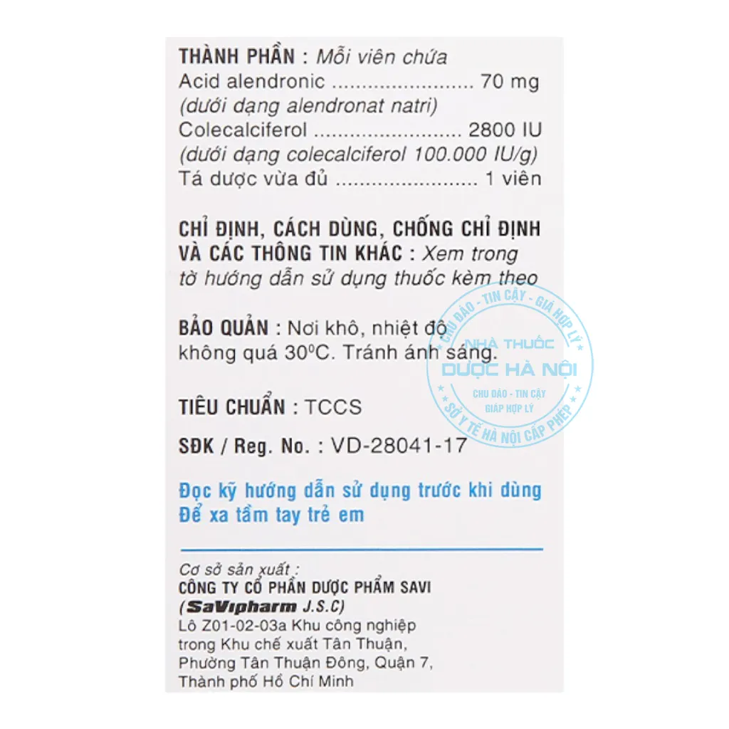 Thuốc SaVi Drinate