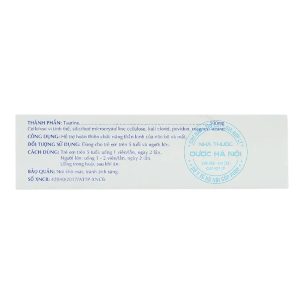 Viên uống Taurine Vita 500mg