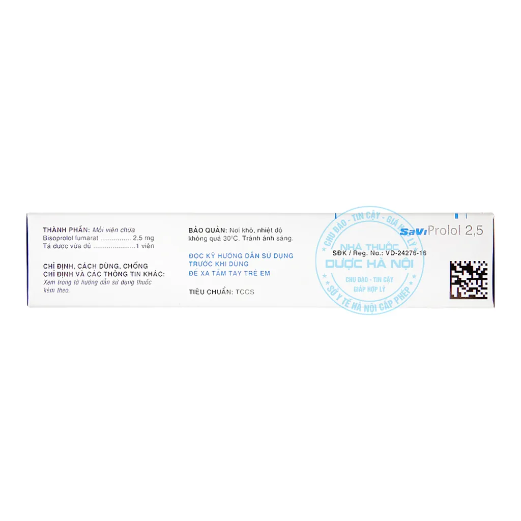 Thuốc SaVi Prolol 2,5