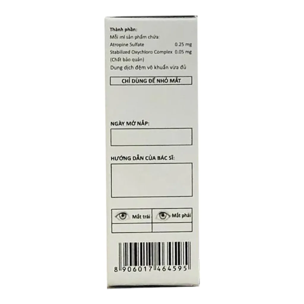Thuốc nhỏ mắt Myatroo 0.025%