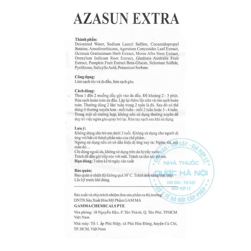 Dầu gội Azasun Extra