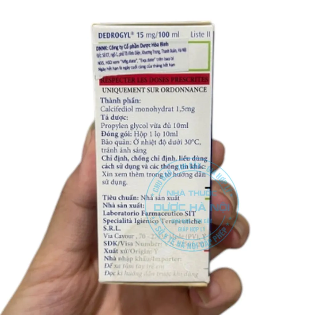 Thuốc Dedrogyl 15mg/100ml