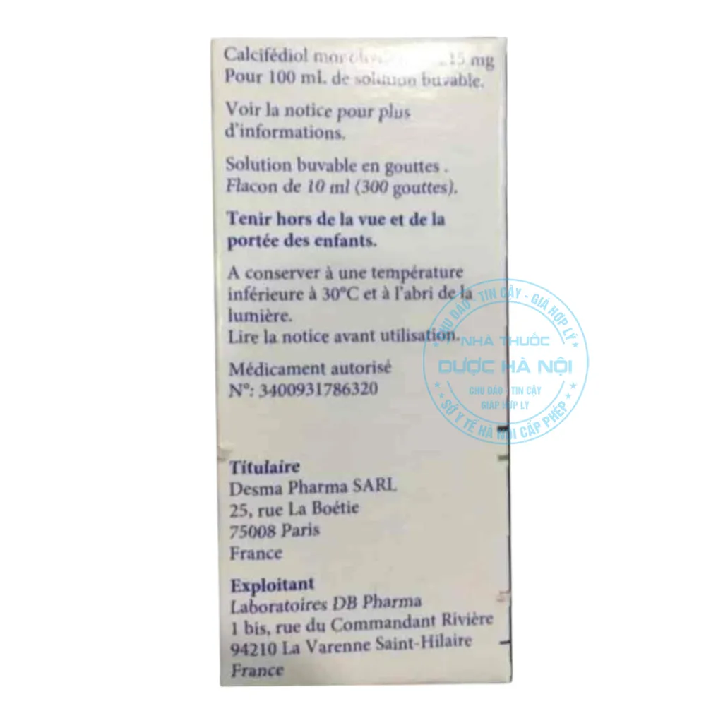 Thuốc Dedrogyl 15mg/100ml
