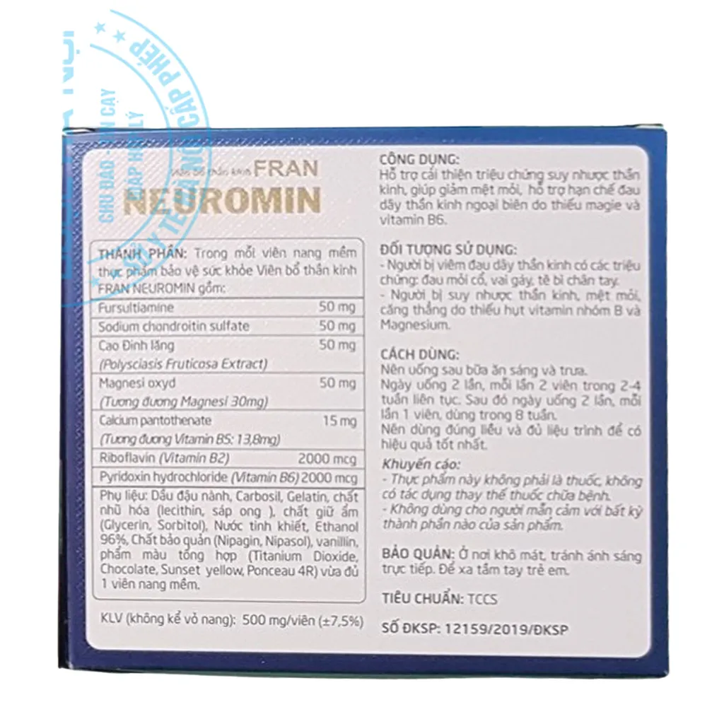 Viên uống Fran Neuromin