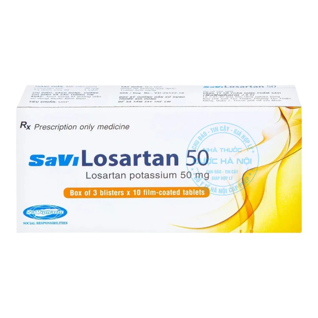 Thuốc Savi Losartan 50mg