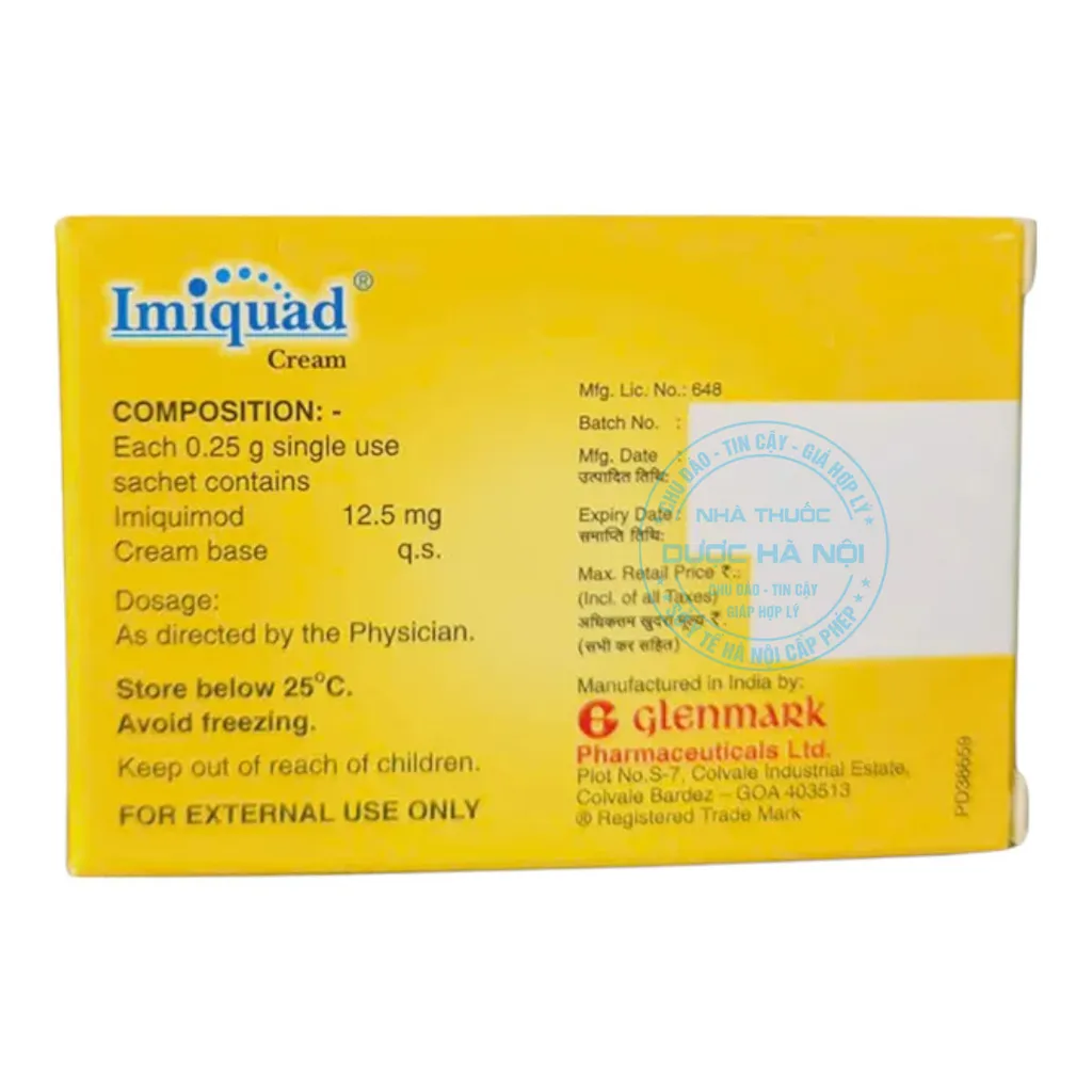 Thuốc Imiquad Cream 5%