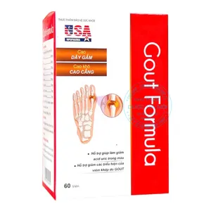 Viên uống Gout Formula giảm đau, giảm viêm, kiểm soát nồng độ axit uric trong máu