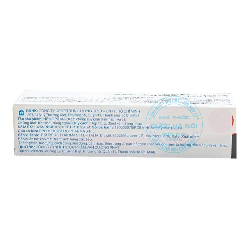 Kem bôi da Hemopran 35ml