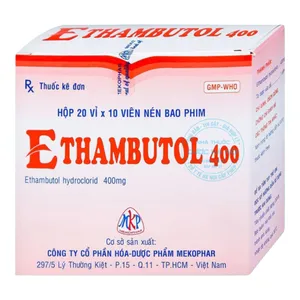 Thuốc Ethambutol 400 Mekophar điều trị bệnh lao phổi và các bệnh nhiễm trùng