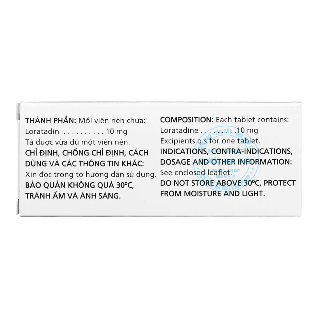 Thuốc Loratadin 10mg Traphaco