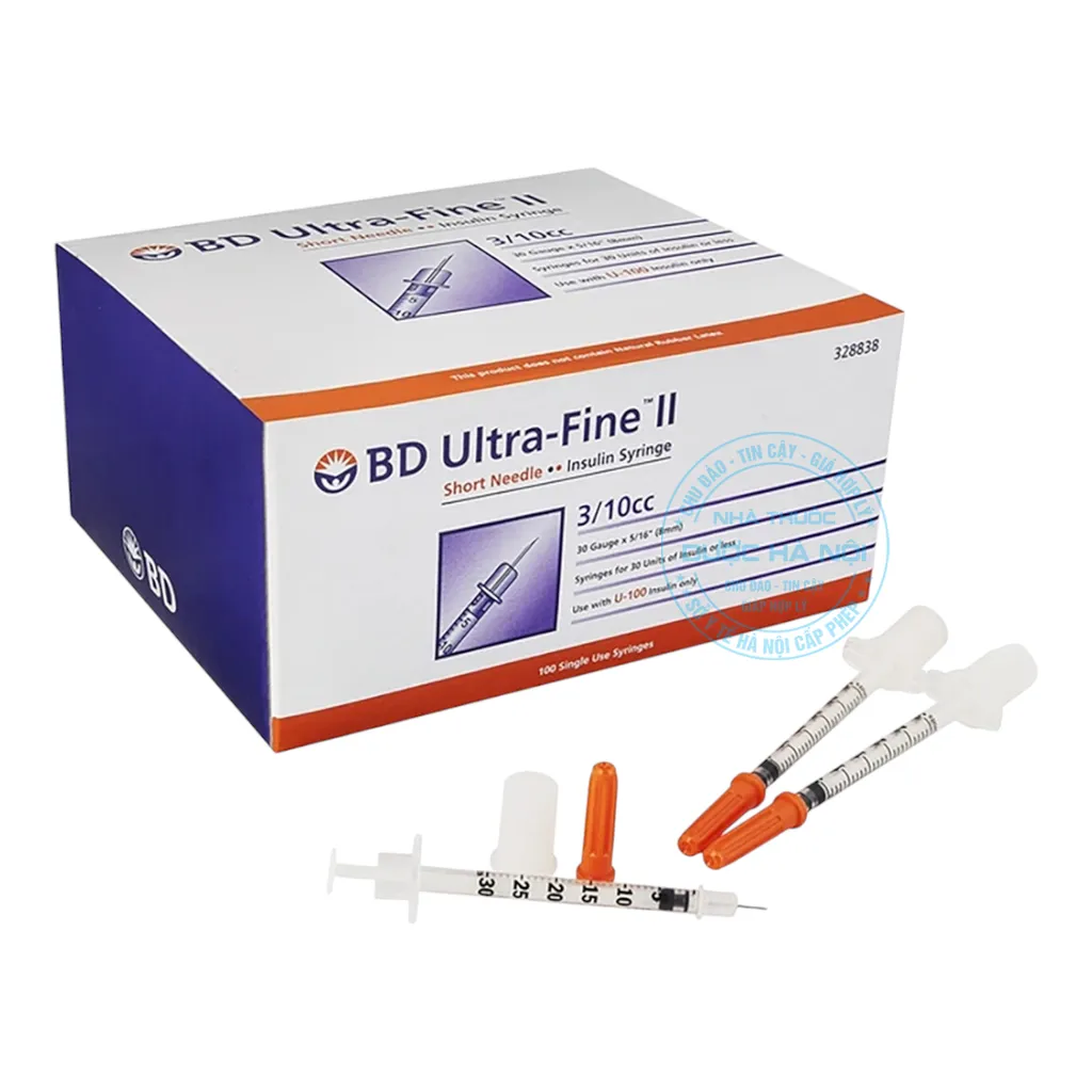 Bơm tiêm insulin BD Ultra-Fine 0.3cc