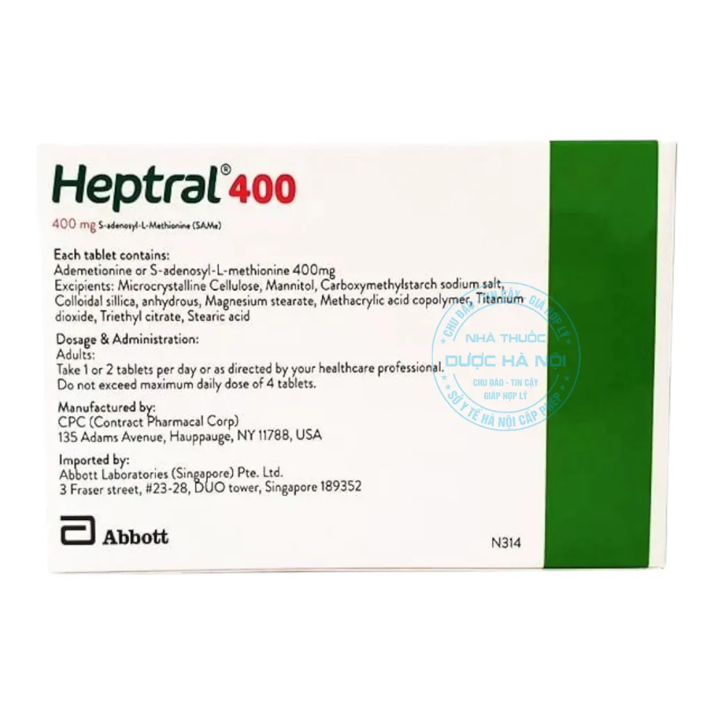 Viên uống Heptral 400