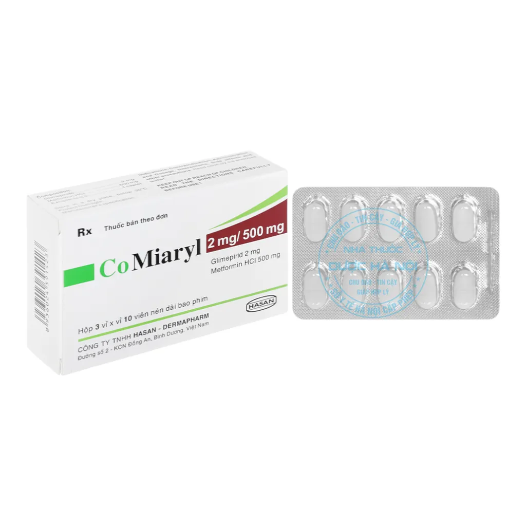 Thuốc CoMiaryl 2mg/500mg