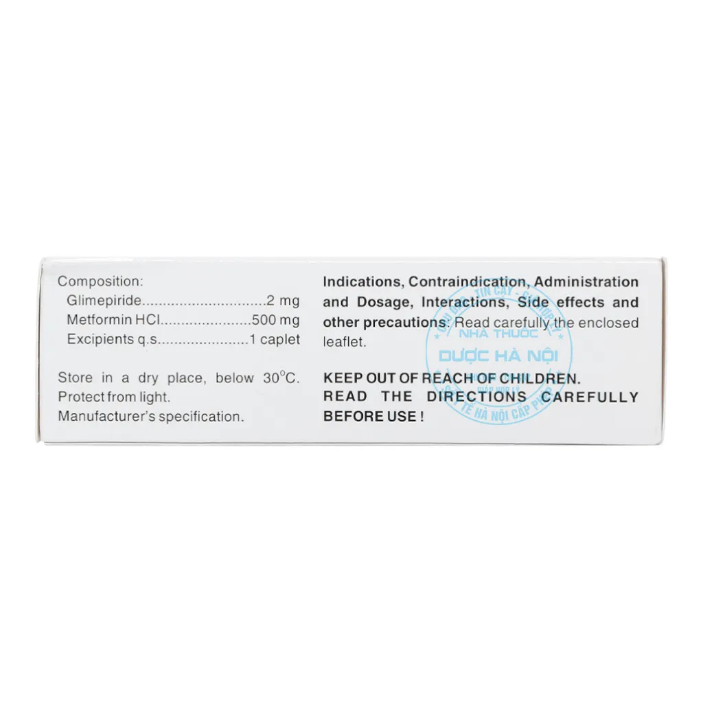 Thuốc CoMiaryl 2mg/500mg