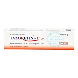 Gel Tazoretin-C điều trị mụn trứng cá từ nhẹ đến trung bình, giúp giảm sưng viêm