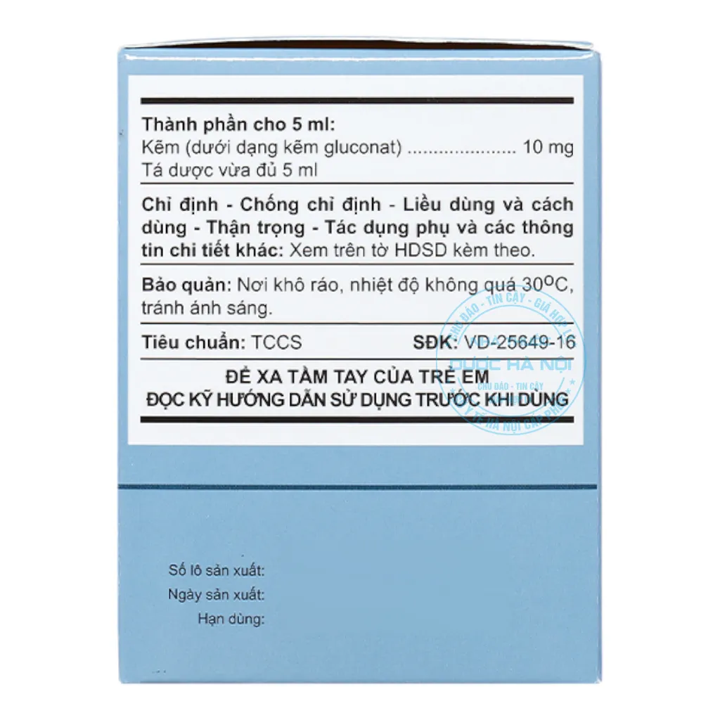 Siro A.Tzinc 10mg/5ml