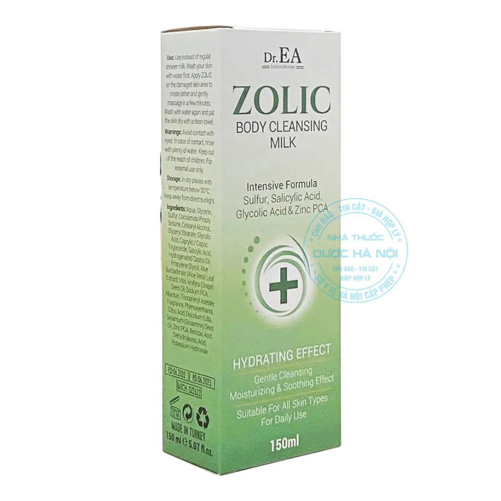 Sữa tắm Dr.EA Body Zolic Body Cleansing Milk