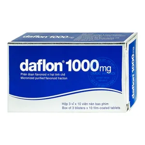 Thuốc Daflon 1000mg điều trị triệu chứng bệnh trĩ