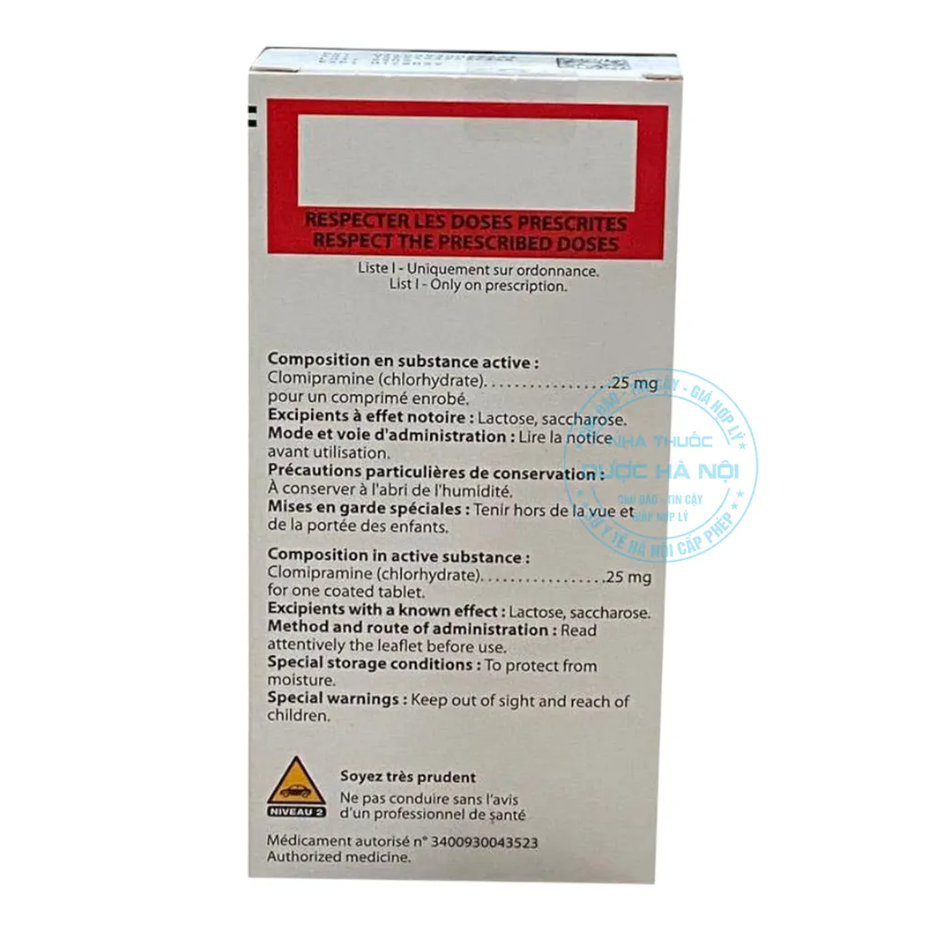 Thuốc Anafranil 25mg