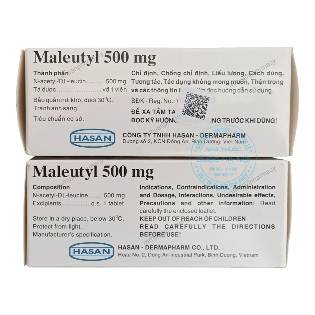 Thuốc Maleutyl 500mg Hasan