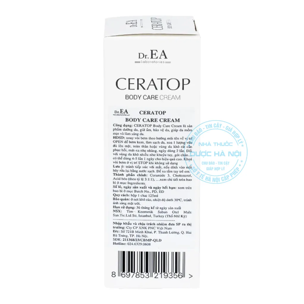 Kem Ceratop Body Care Cream 125ml Dr.EA