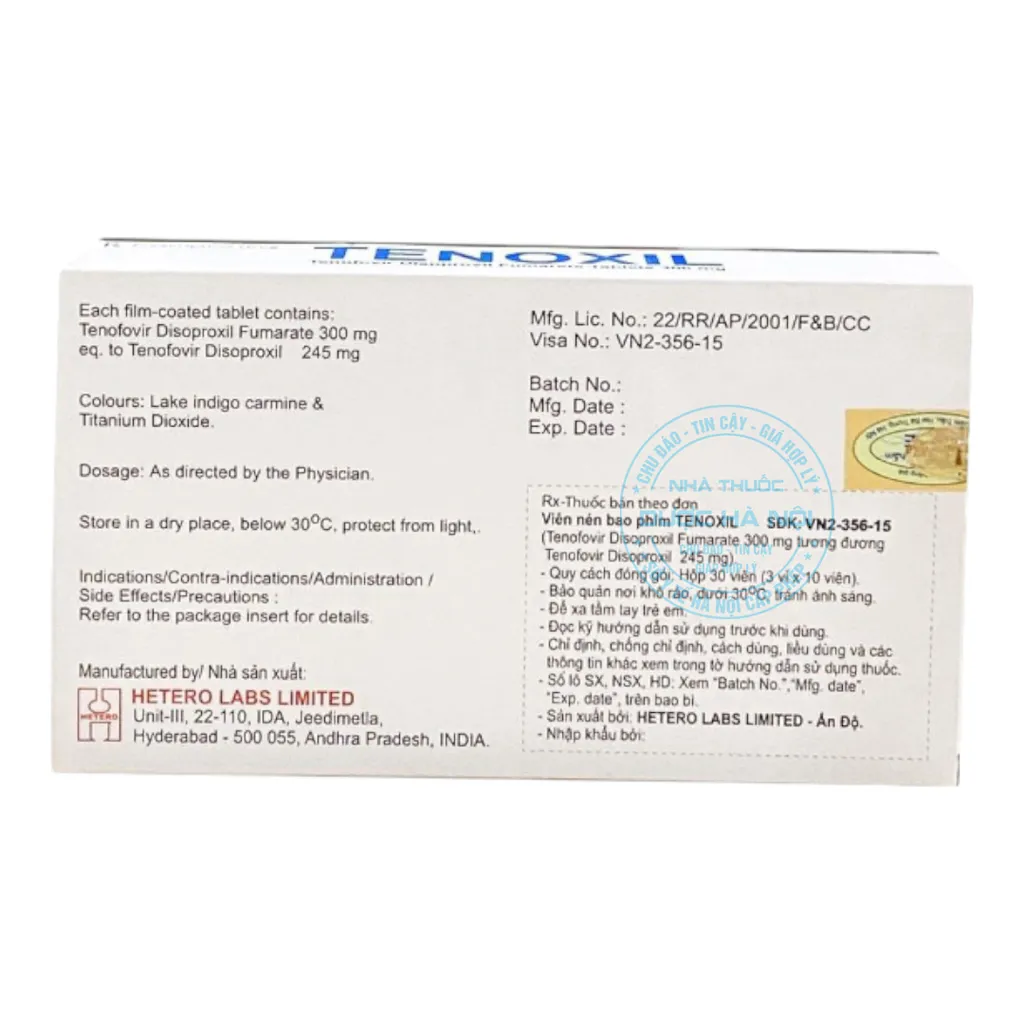 Thuốc Tenoxil Hetero