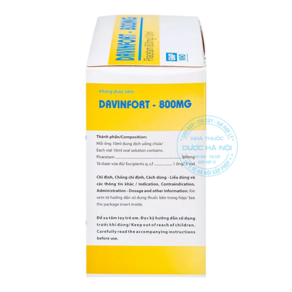 Dung dịch Davinfort 800mg/10ml