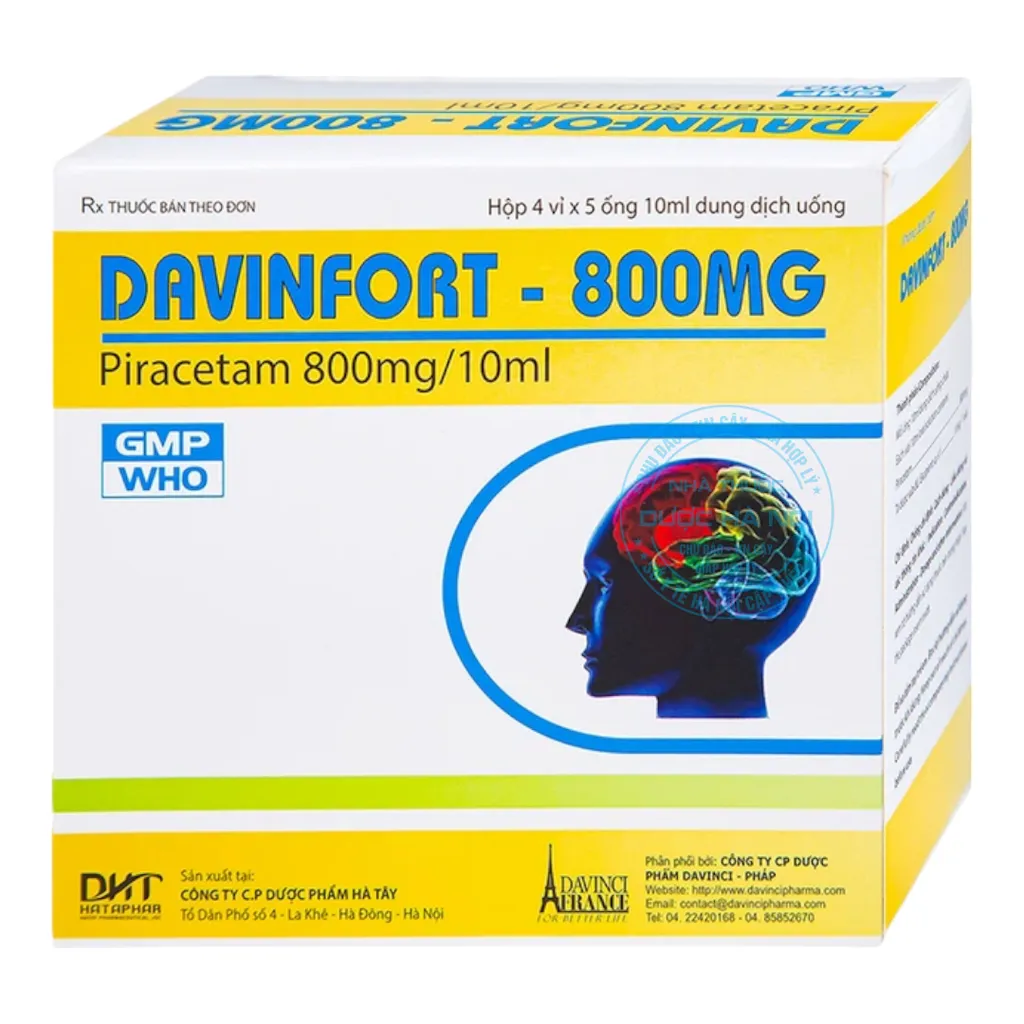 Dung dịch Davinfort 800mg/10ml