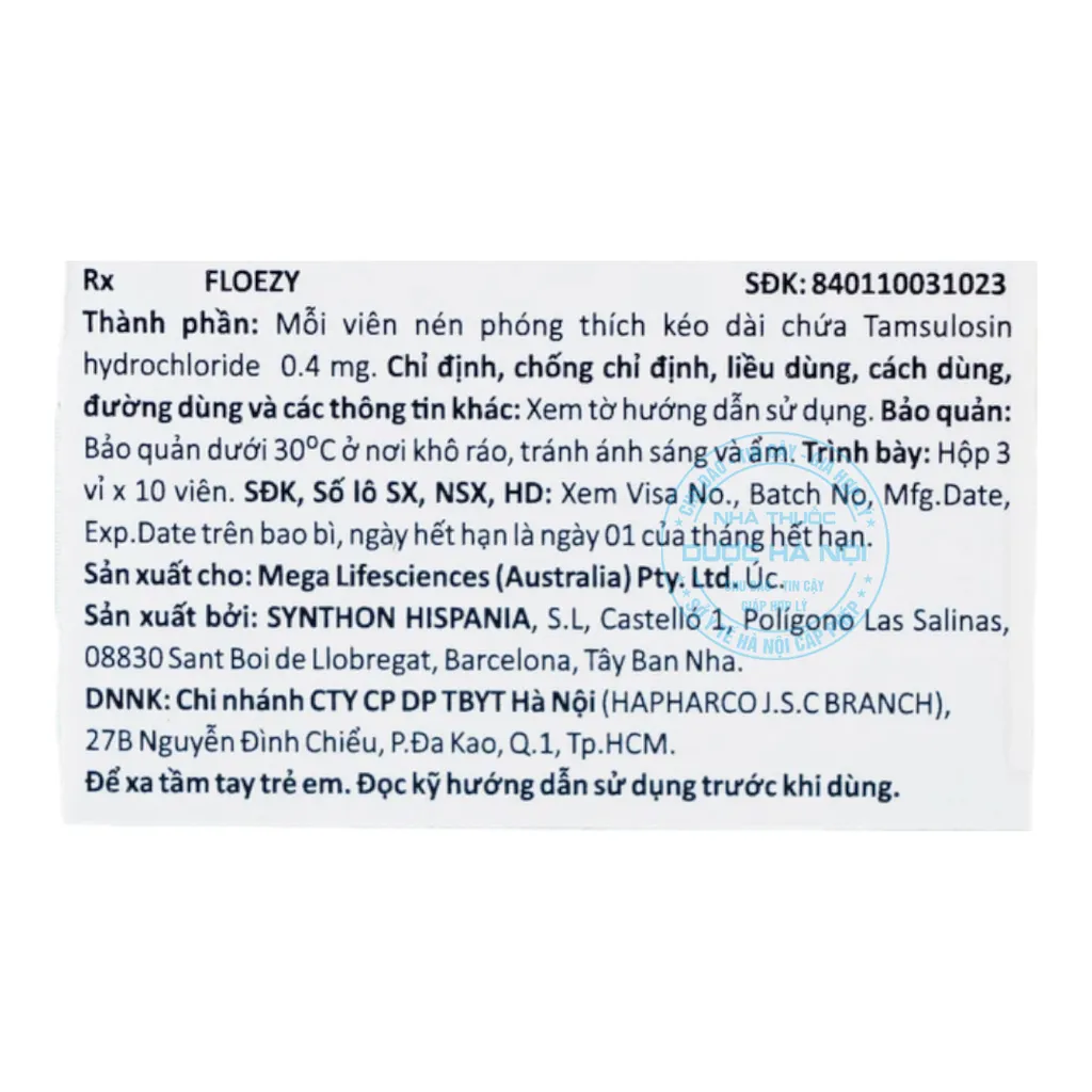 Thuốc Floezy 0.4mg