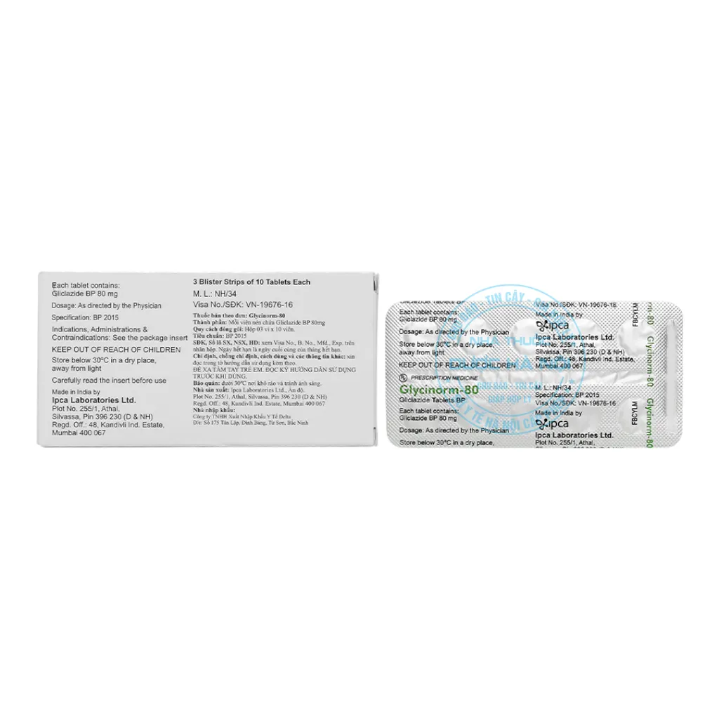 Thuốc Glycinorm-80 Ipca