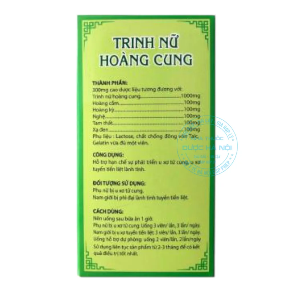 Viên uống Trinh Nữ Hoàng Cung & Tam Thất
