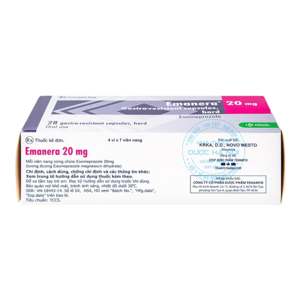 Thuốc Emanera 20mg KRKA