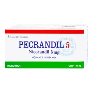 Thuốc Pecrandil 5 điều trị cơn đau thắt ngực