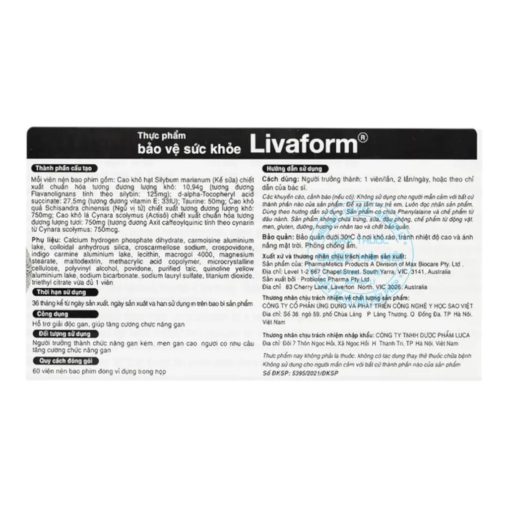 Viên uống Livaform