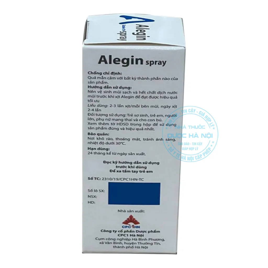 Dung dịch xịt mũi Alegin Spray 20ml