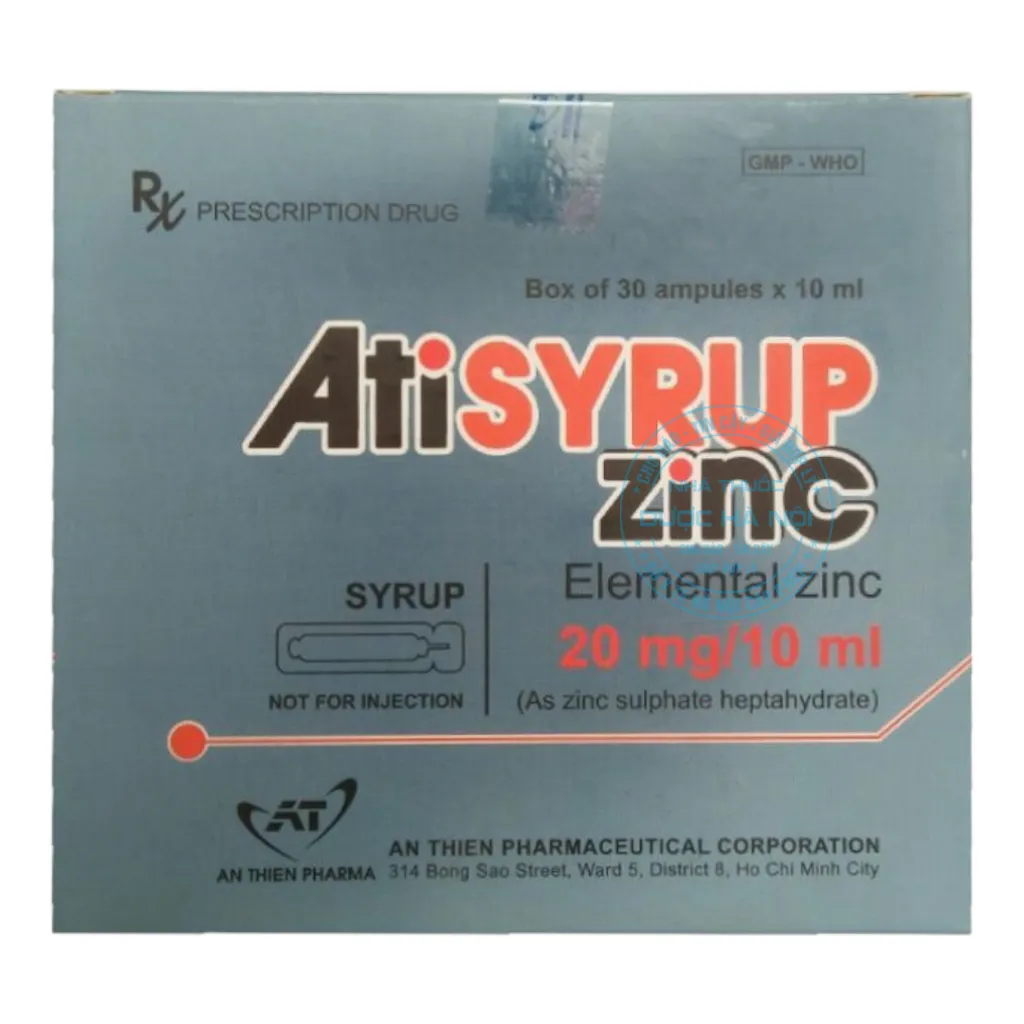 Siro Atisyrup Zinc 20mg/10ml