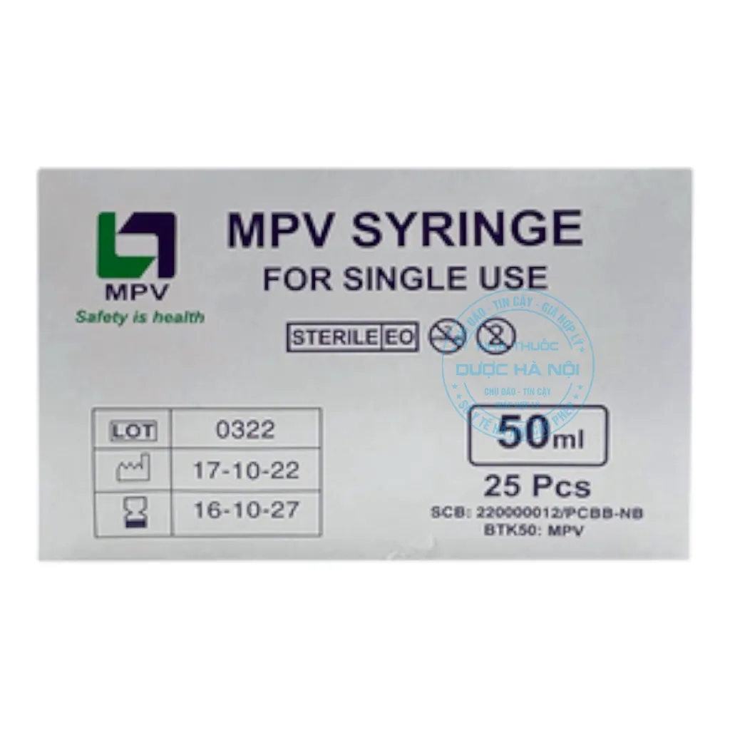 Bơm tiêm sử dụng một lần Vinahankook 50ml/cc