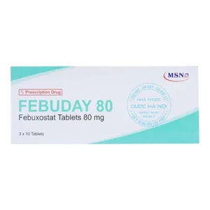 Thuốc Febuday 80 MSN kiểm soát tình trạng tăng acid uric trong máu
