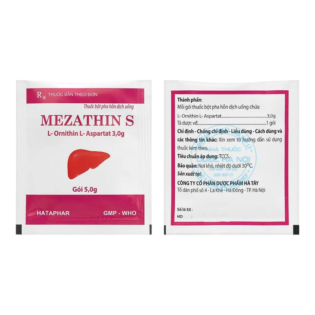 Thuốc bột uống Mezathin S 3g