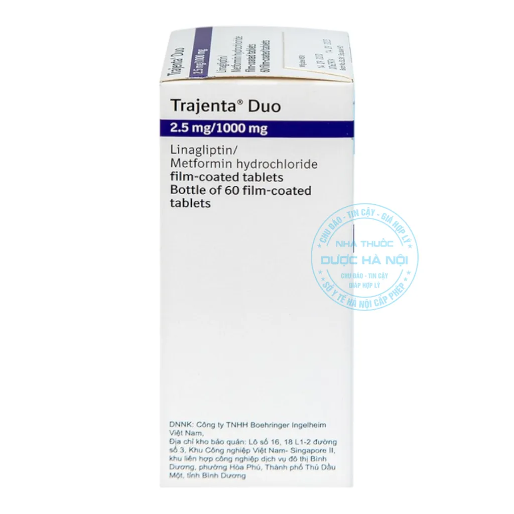 Thuốc Trajenta Duo 2.5mg/1000mg