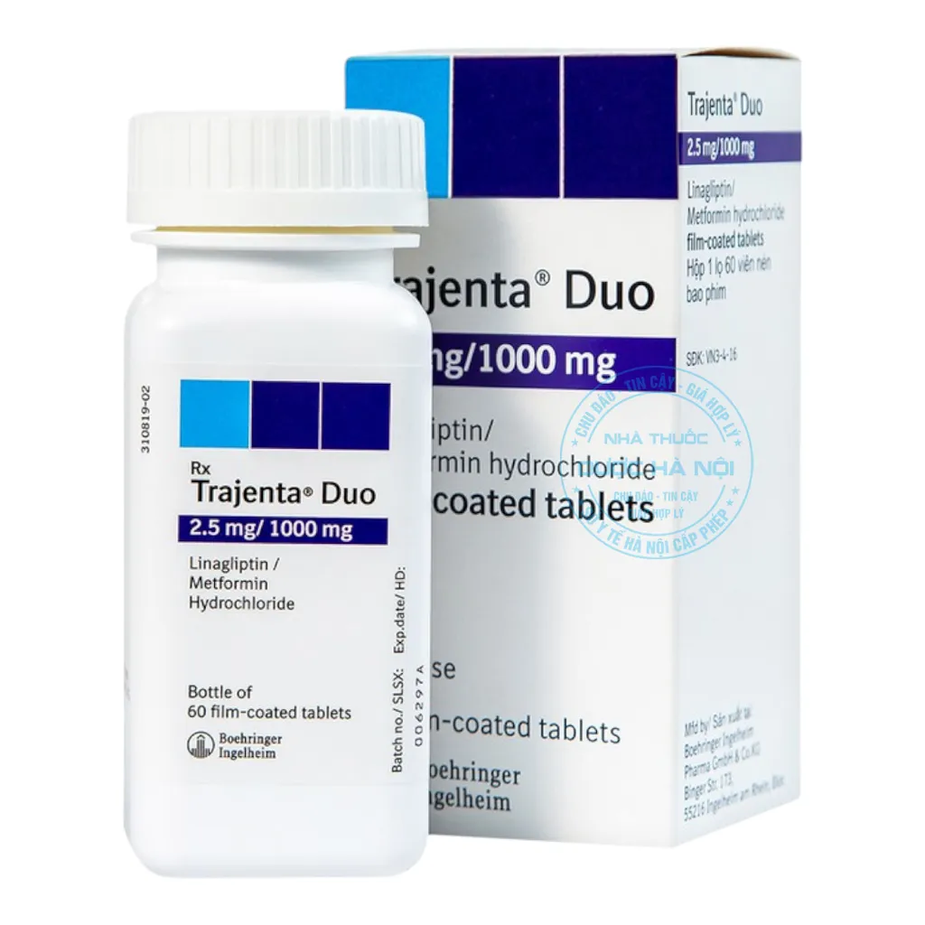 Thuốc Trajenta Duo 2.5mg/1000mg