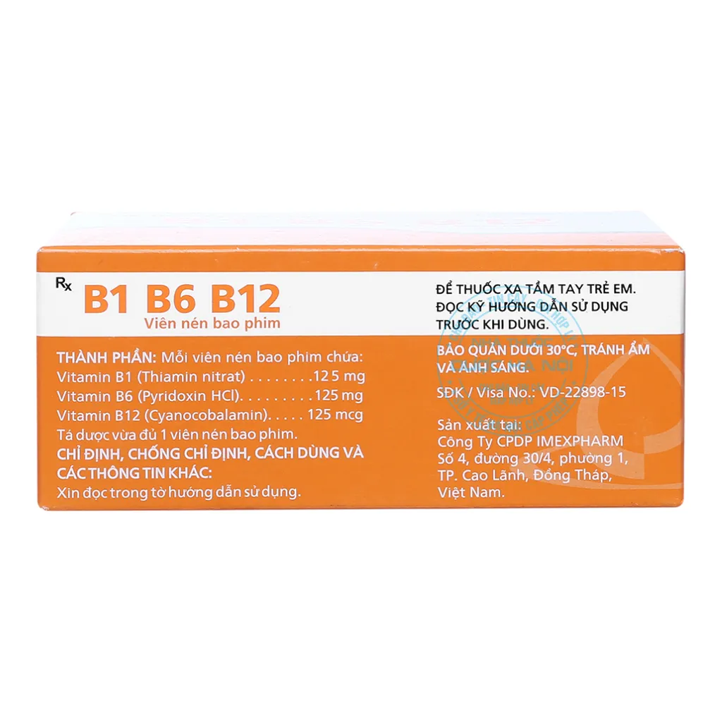 Thuốc B1 B6 B12 Imexpharm