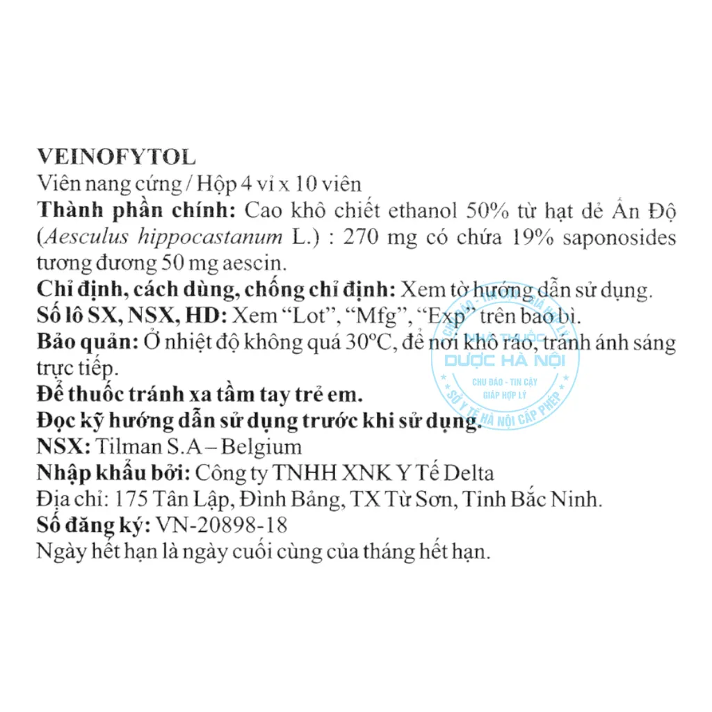 Thuốc Veinofytol
