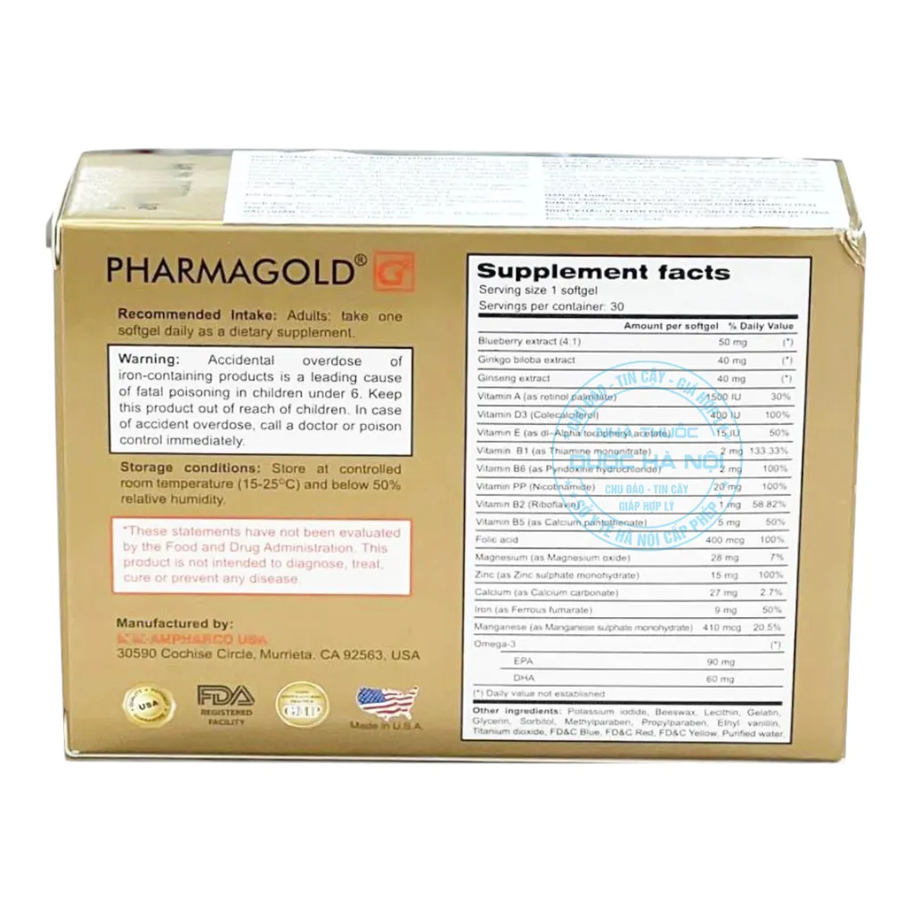 Viên uống Pharmagold G2