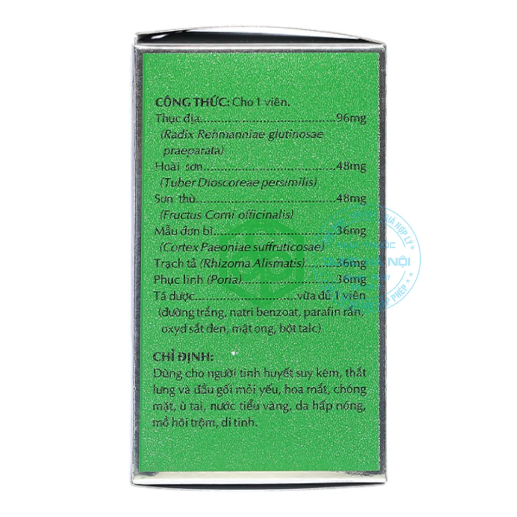 Thuốc Hoàn Lục Vị Bổ Thận Âm OPC
