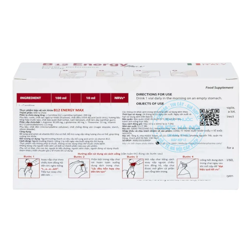 Dung dịch uống B12 Energy Max