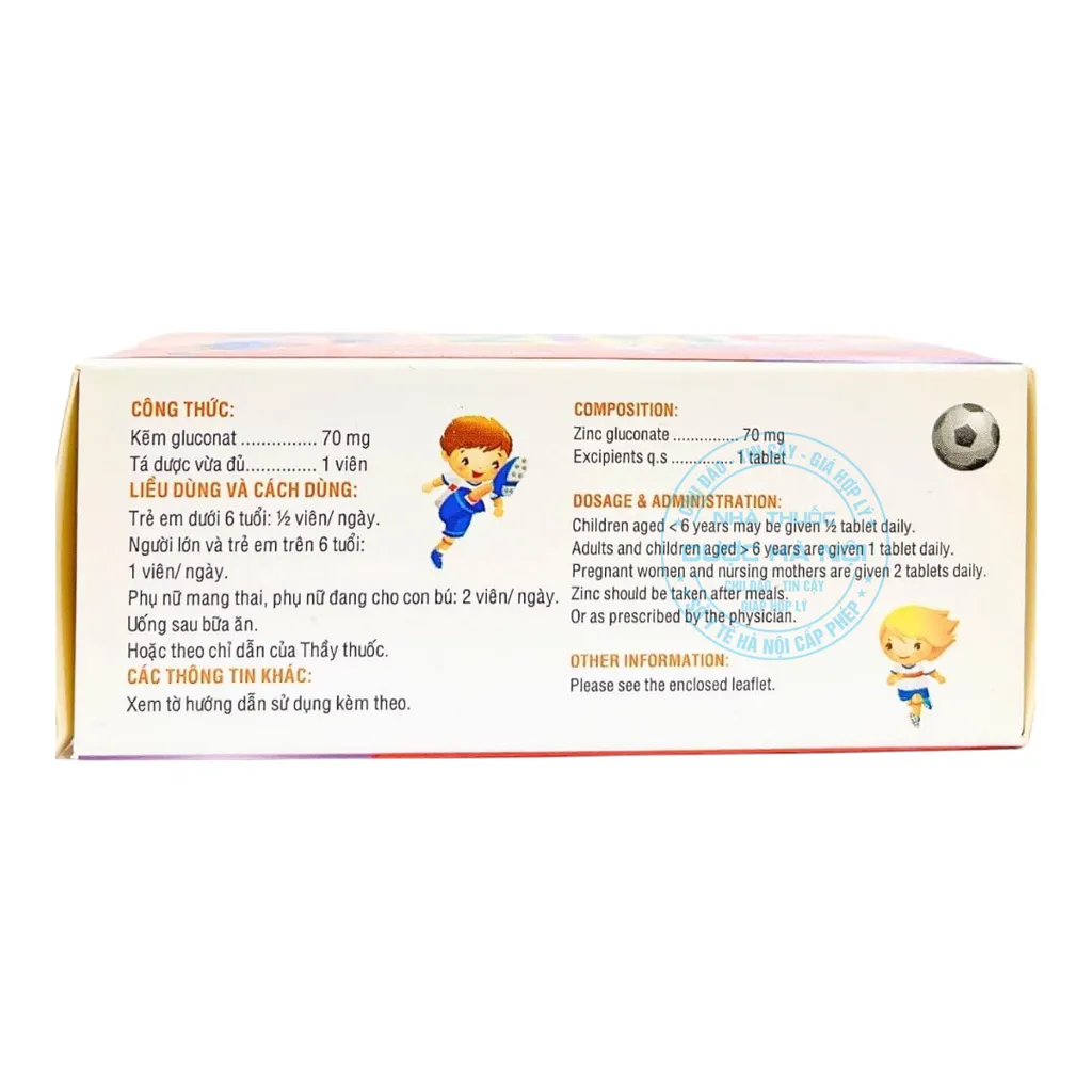 Thuốc Zinc 70mg
